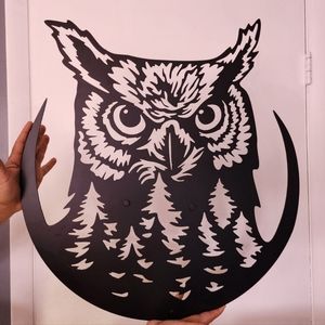 Metal wall art 24x28 owl